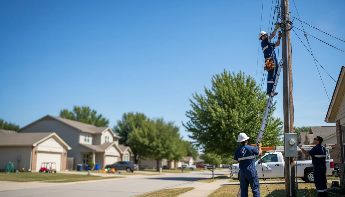 Residential electrician providing installation services in Lane, SD